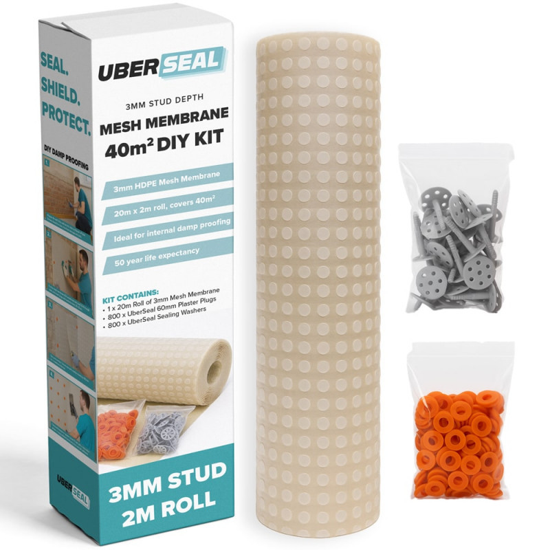 UberSeal 3mm Damp Proof Mesh Membrane Bundle 40m²